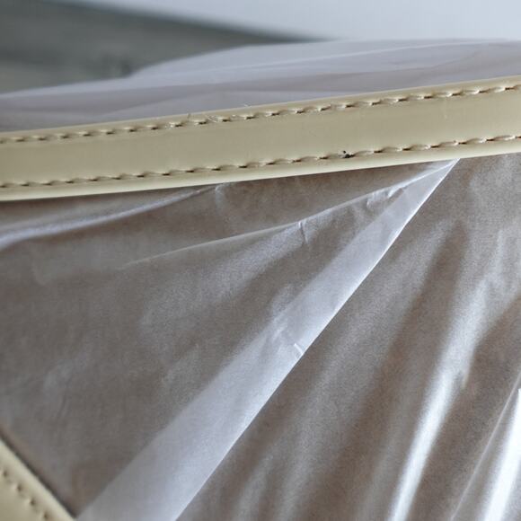 Sam Edelman Patti Ankle Strap Sandal Cream Patent New size 9.5W Wide - Picture 10 of 16